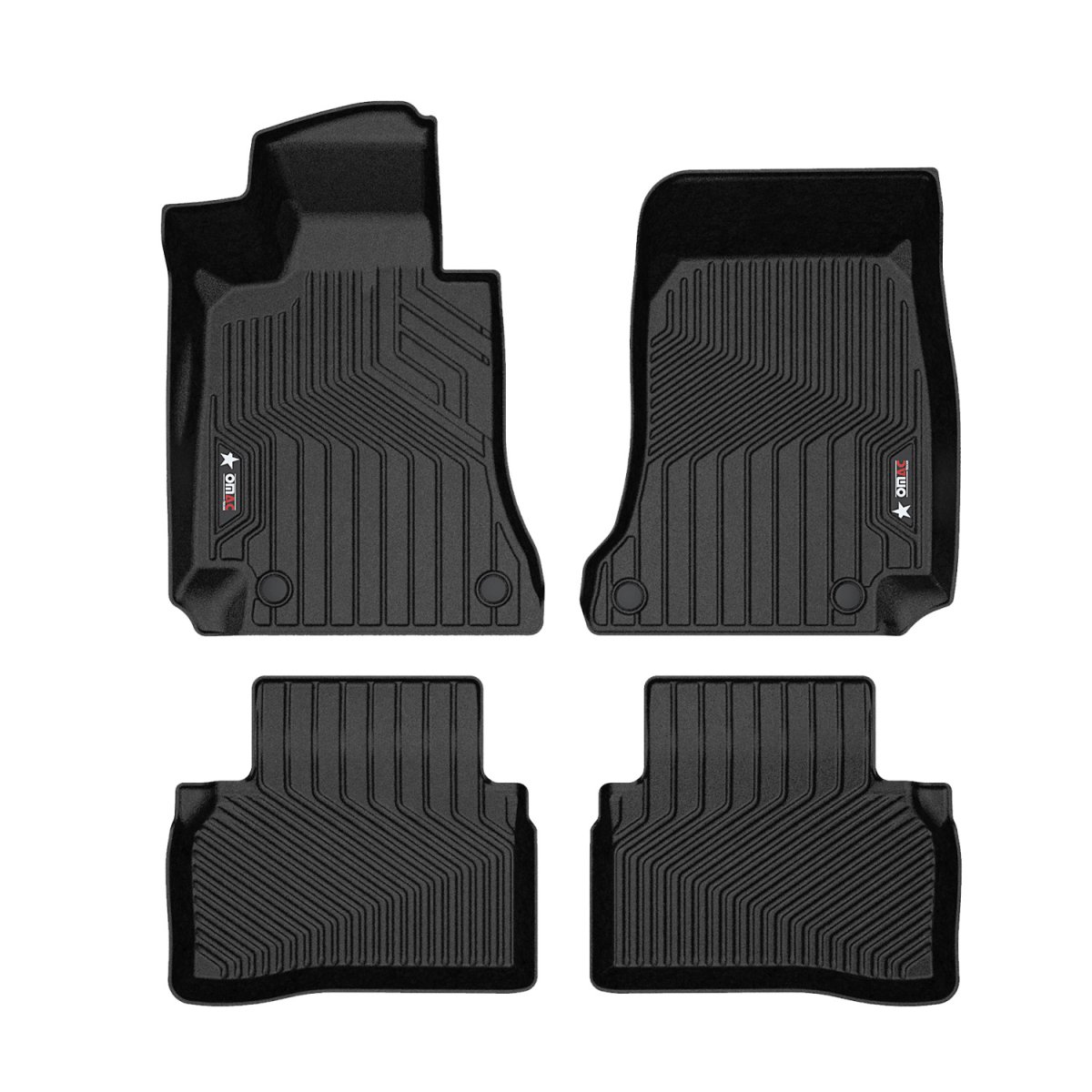 Mercedes-Benz E-Class Floor Mats - Front + Rear - Omac - Texan - 2017 Mercedes-Benz E-Class Floor Mats - Front + Rear - Omac - Texan - 2017